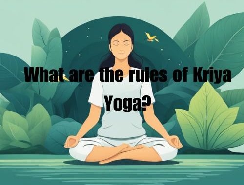 A serene figure sits in lotus position, surrounded by nature. The air is calm, and the atmosphere is peaceful and meditative