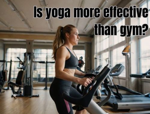 a woman in a gym doing a figure