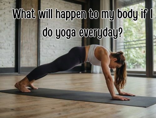 a fit woman due to daily practice of yoga