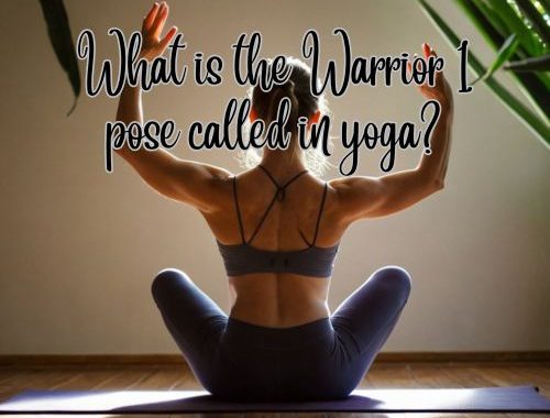 a woman doing a yoga pose