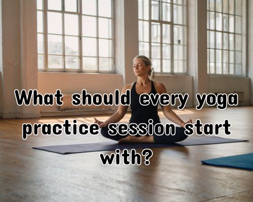 a start of yoga session