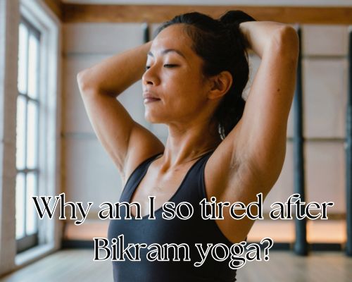 Woman’s sweat tells story of yoga dedication.