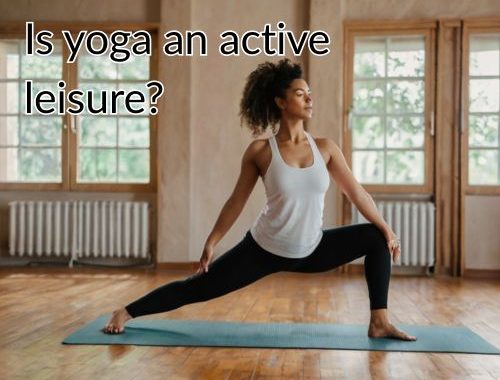 a woman active in doing yoga in a studio